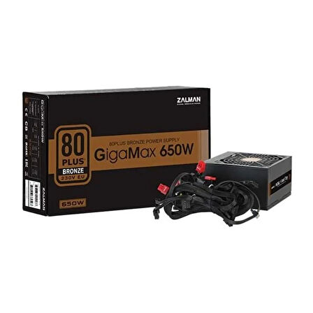 ZALMAN 650W 80+ BRONZE ZM650-Gv3 PCIE 5.0 POWER SUPPLY