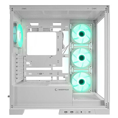 RAMPAGE HYDRA V2 WHITE GAMING EATX PC KASASI BEYAZ