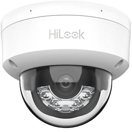HILOOK 2MP IPC-D120HA-LU 2.8MM Dual Light Sesli Ip Dome Kamera
