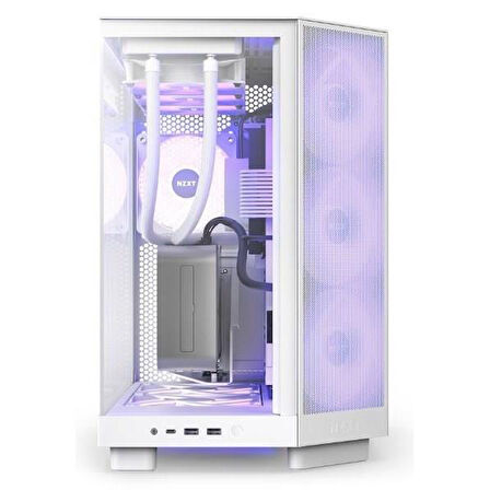 NZXT H6 FLOW CC-H61FW-R1 GAMING MID-TOWER PC KASASI BEYAZ