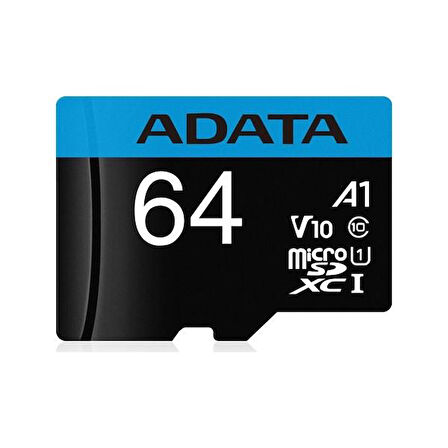 ADATA 64GB PREMIER AUSDX64GUICL10A1-RA1 MICRO-SD HAFIZA KARTI