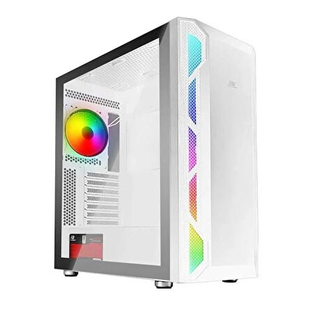 POWERBOOST VK-G3701W 4-RGB FANLI GAMING MID-TOWER PC KASASI BEYAZ