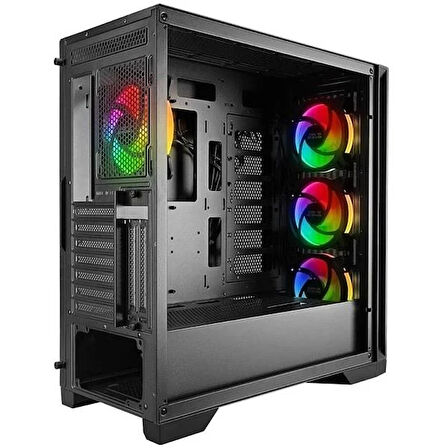 POWERBOOST VK-G4306S 4-ARGB FANLI GAMING MID-TOWER PC KASASI 360MM SIVI SOĞUTUCU DESTEĞİ