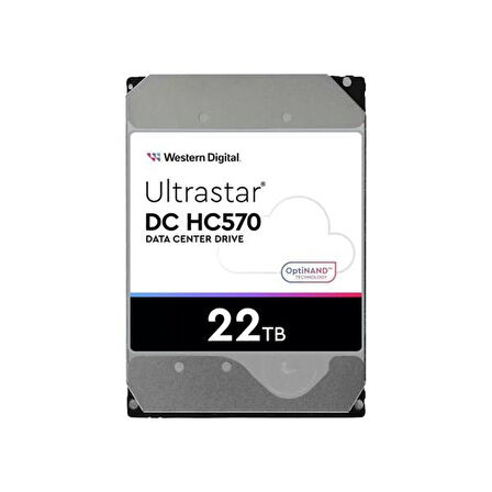 WD 22TB Ultrastar DC HC570 0F48155 512MB 7200RPM DAATCENTRE SAS DİSK