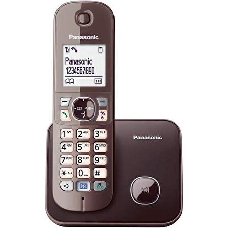 PANASONIC KX-TG-6811 Kablosuz LCD Ekranlı Telefon Siyah