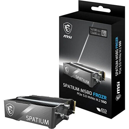 MSI 4TB SPATIUM M580 FROZR 14100-12600MB/s M2 PCIE GEN5 DİSK