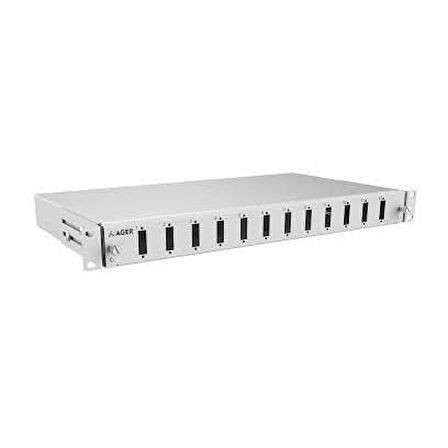 AGER 24 PORT AG-FO01U24SCD-A-B1-01U FIBER OPTIK KUTU (BEYAZ)