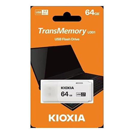 KIOXIA 64GB USB 3.2 U301 LU301W064GG4 Beyaz Taşınabilir Bellek