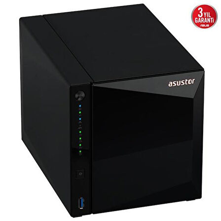 ASUSTOR AS3304T V2 REALTEK QC-2GB RAM-4-diskli NAS SUNUCU (disksiz)