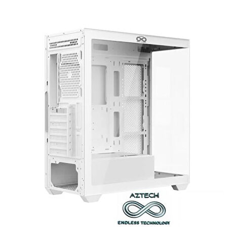 AZTECH AZT101 W Gaming Mid-Tower PC Kasası Beyaz