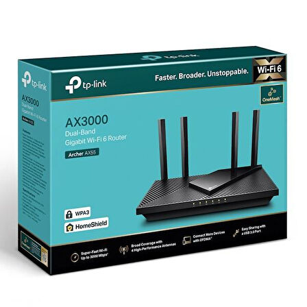 TP-LINK ARCHER AX55 AX3000 DUAL BAND ROUTER