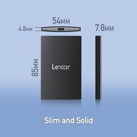 LEXAR 2TB SL500 LSL500X002T-RNBNU USB 3.2 SSD HARİCİ DİSK