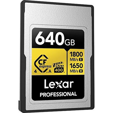 LEXAR 640GB PROFESSIONAL GOLD LCAGOLD640G- RNENG CFEXPRESS 4.0 TYPE-A KART
