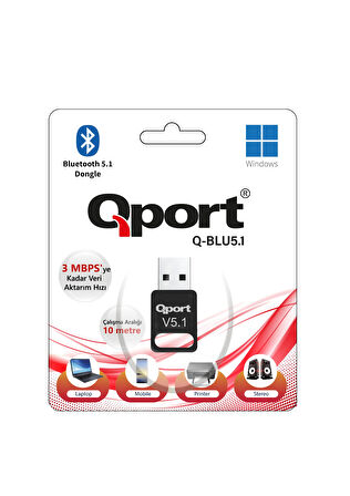 QPORT Q-BLU5.1 BLUETOOTH V5.1 USB ADAPTOR