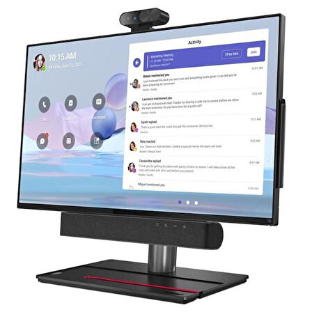 LENOVO 27" DOKUNMATIK THINKSMART VIEW PLUS 12CN0002TU QUALCOMM QCS8250-8GB RAM-128GB UFS3.1-ANDOROID VIDEO KONFERANS SİSTEMİ
