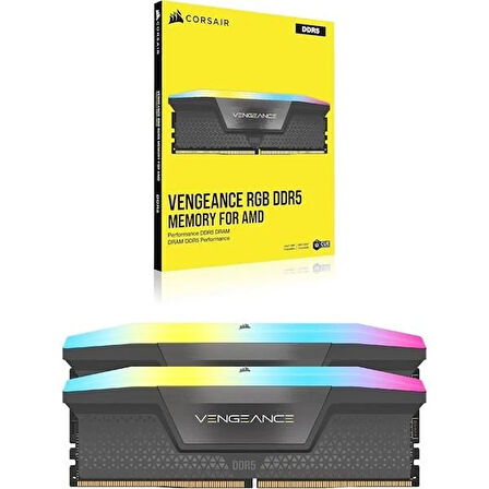 CORSAIR 32GB (2X 16GB) DDR5 6000MHZ CL28 RGB DUAL KIT PC RAM VENGEANCE CMH32GX5M2B6000Z28