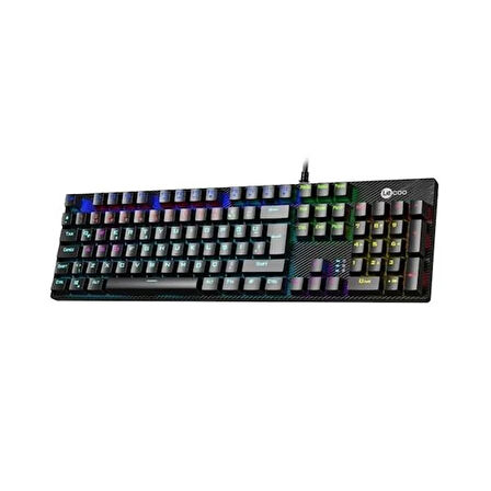 LENOVO LECOO KG1101 USB Q Trk RGB Led Aydınlatmalı Mekanik Siyah Gaming Klavye