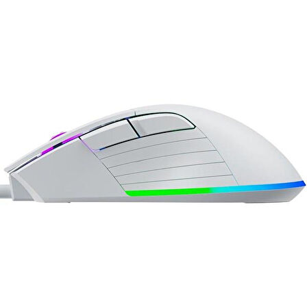 GameBooster M12 Vital RGB Aydınlatmalı Beyaz Profesyonel Gaming Mouse 12800dpi