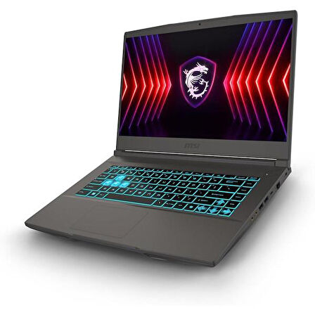 MSI 15.6" THIN 15 B12VE-1892XTR CORE i7 12650H 40GB- 512GB M2 NVME- 6GB RTX4050 FDOS