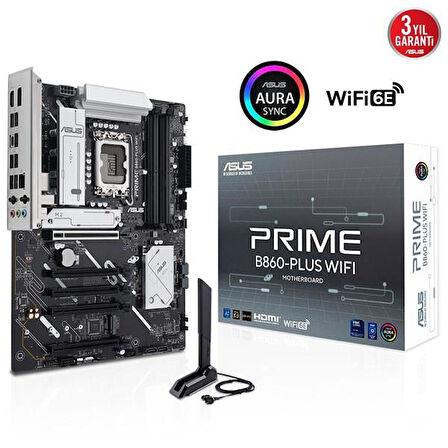 ASUS PRIME B860-PLUS WIFI7 DDR5 HDMI-DP PCIE 5.0 1851p ATX