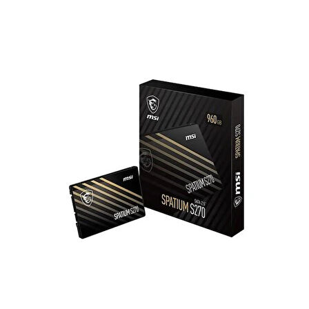 MSI  960GB SPATIUM S270 500-450MB/s SSD SATA-3 DİSK
