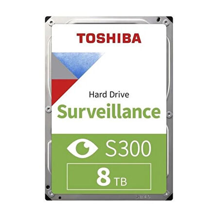 TOSHIBA 3.5" 8TB S300 PRO MD10ADA800V 7200 RPM 256MB SATA-3 Güvenlik Diski