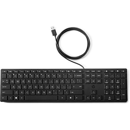 HP 320K 9SR37AA Kablolu Türkçe USB Klavye Siyah