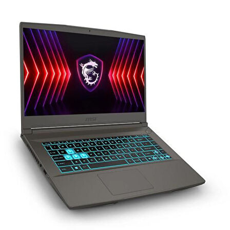 MSI 15.6" THIN 15 B12UC-1891TR CORE i5 12450H 64GB 512GB M2 NVME- 4GB RTX3050 FDOS