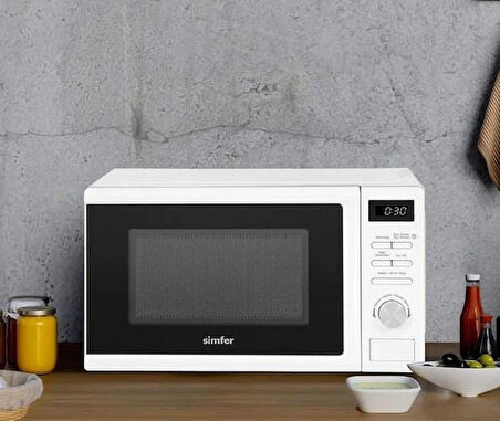 SIMFER SK 4602W BEYAZ 20 LT MIKRODALGA FIRIN