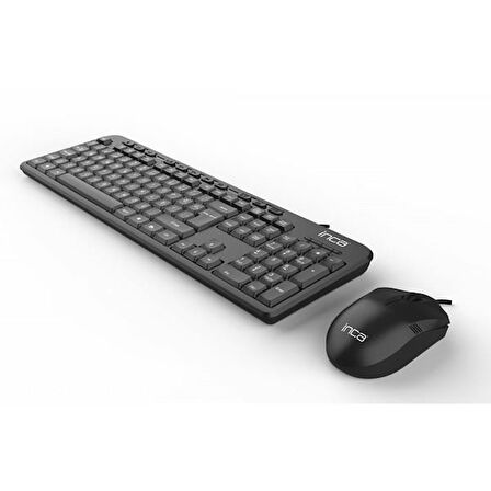 INCA IMK-375T Q Türkçe USB Multimedya Siyah Klavye+ Mouse