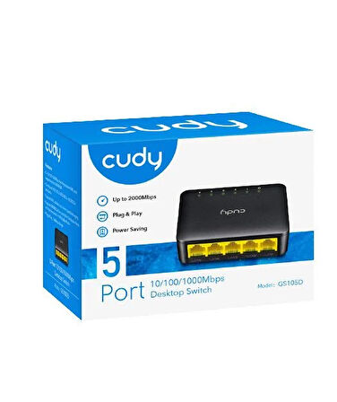 CUDY 5-Port Gigabit Desktop Switch