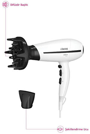 ALTUS AL 7044 S IYONIK 2200 W SAC KURUTMA MAKINESI