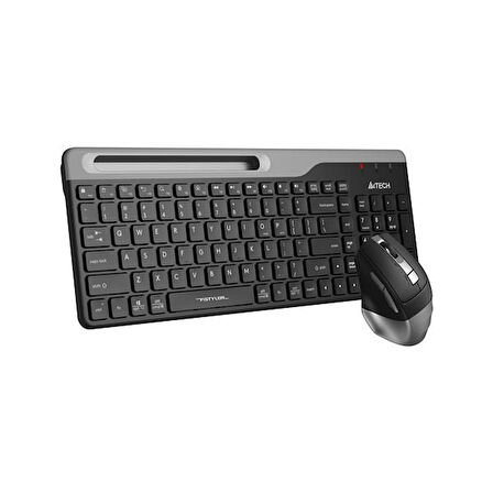 A4 TECH FB2535C Bluetooth Kablosuz Q Trk Optic Mouse Siyah/Gri Multimedya Klavye - Mouse Set