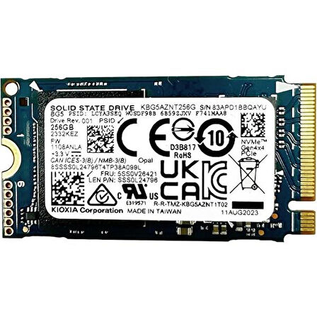 KIOXIA 1TB KBG5AZNT1T02 3500- 2900MB/s M2 NVME GEN3 Disk (2242 FORM FACTOR)