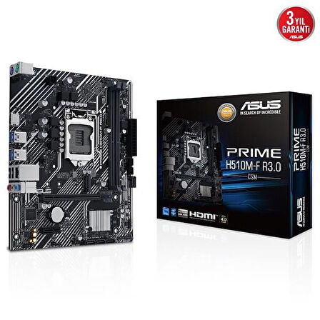 ASUS PRIME H510M-F R3.0 CSM DDR4 HDMI PCIE 3.0 1200p v2
