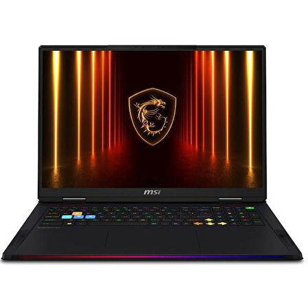 MSI 18" RAIDER 18 HX AI A2XWIG-218TR ULTRA 9 285Hx-64GB DDR5 RAM-16GB RTX5080-4GB NVME-W11H