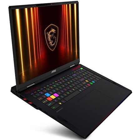 MSI 18" RAIDER 18 HX AI A2XWIG-218TR ULTRA 9 285Hx-64GB DDR5 RAM-16GB RTX5080-4GB NVME-W11H