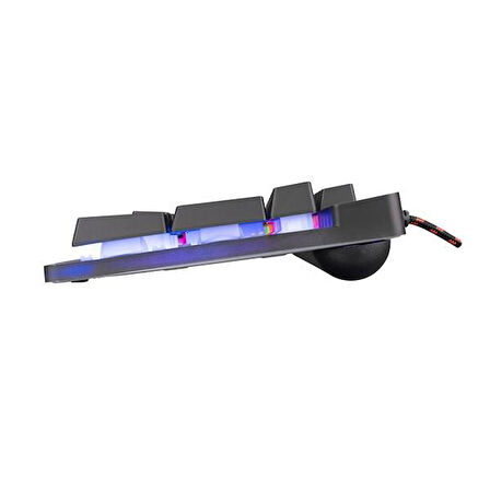 EVEREST KB-GX9 Siyah USB Gökkuşağı Renkli Aydınlatmalı LC Layout Standart Gaming Klavye