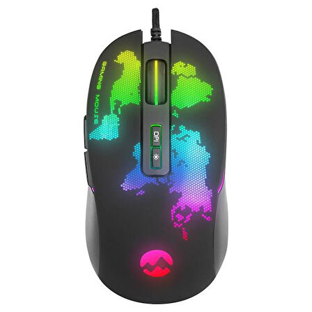 EVEREST GX69 JAVELIN Usb Siyah RGB Ledli 7D Optik Gaming Oyuncu Mouse