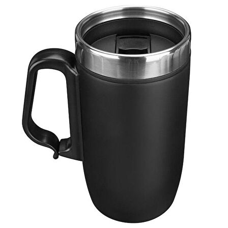 S-LINK SL-TM1974D Mat Siyah 240ML Iç 304 Dış 201 Paslanmaz Çelikten Kupa