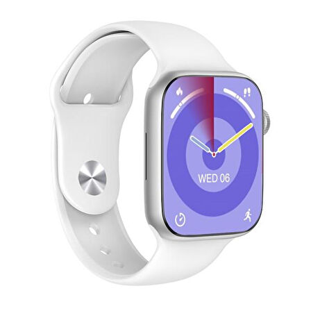 Hytech W99 Watch IOS ve Android Uyumlu MActive 2.05" inç Geniş Ekranlı Gümüş Akıllı Saat