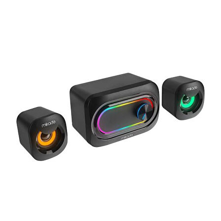 MIKADO MD-511 5W+3W×2 USB RGB Ledli 2.1 Gaming Speaker Hoparlör