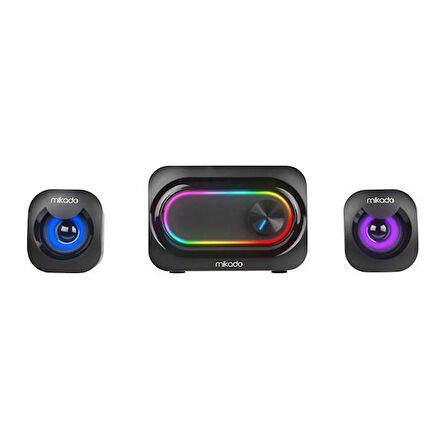 MIKADO MD-511 5W+3W×2 USB RGB Ledli 2.1 Gaming Speaker Hoparlör
