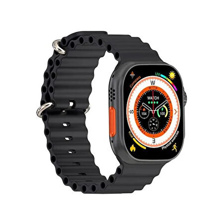 Hytech W69 Watch IOS ve Android Uyumlu MActive 2.05" inç Geniş Ekranlı Siyah Akıllı Saat