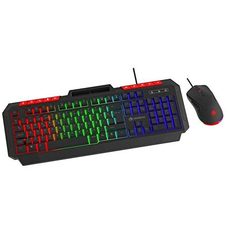 GAMEBOOSTER KM-11B GB-KM11B Knight Siyah Gaming Klavye Mouse Set