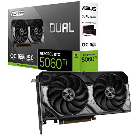 ASUS GEFORCE DUAL-RTX5060TI-O16G 16GB GDDR7 128BIT 1XHDMI 3XDP EKRAN KARTI