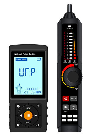 3 inch rechargeable network cable tester, RJ45
TDR cable tester + Digital cable tracer +Visual
fault locator + Optical power meter