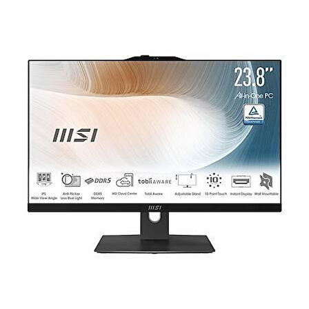 MSI 23.8" DOKUNMATIK AM242TP 1M-1677XTR CORE 5 120U-24GB DDR5 RAM-512GB NVME-FDOS