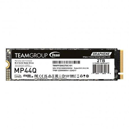 TEAM 2TB MP44Q TM8FFD002T0C101 7400-6500MB/s M2 NVME GEN4 DİSK