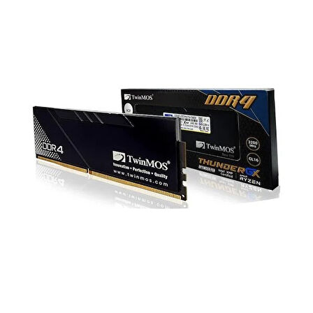 TWINMOS 8GB DDR4 3200MHZ CL16 PC RAM THUNDERGX TMD48GB3200D16BKGX